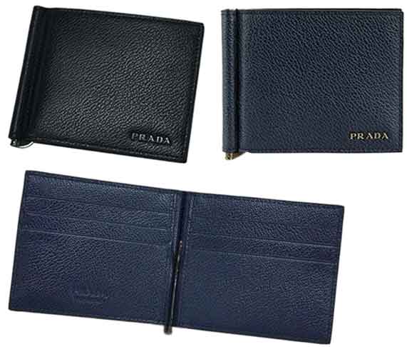 楽天市場】PRADA プラダ メンズマネークリップ二つ折り財布 札入れ