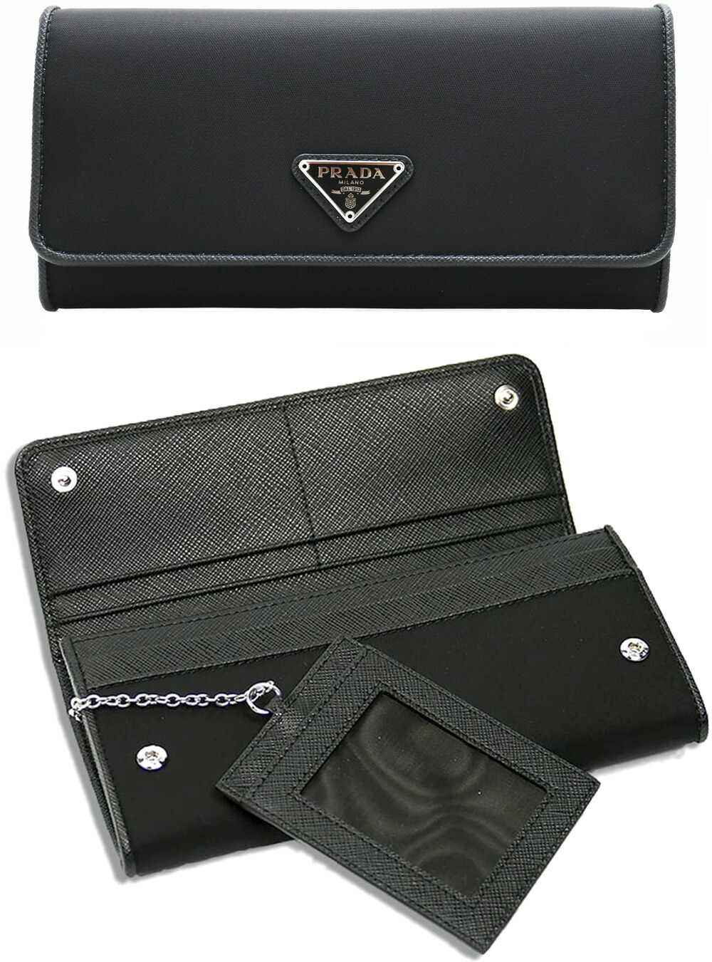 楽天市場】prada パスケース付き 長財布の通販