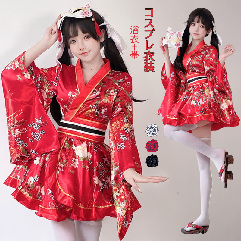 楽天市場】花魁系 花柄 ロリータ服 コスプレ衣装 ハロウィン cosplay
