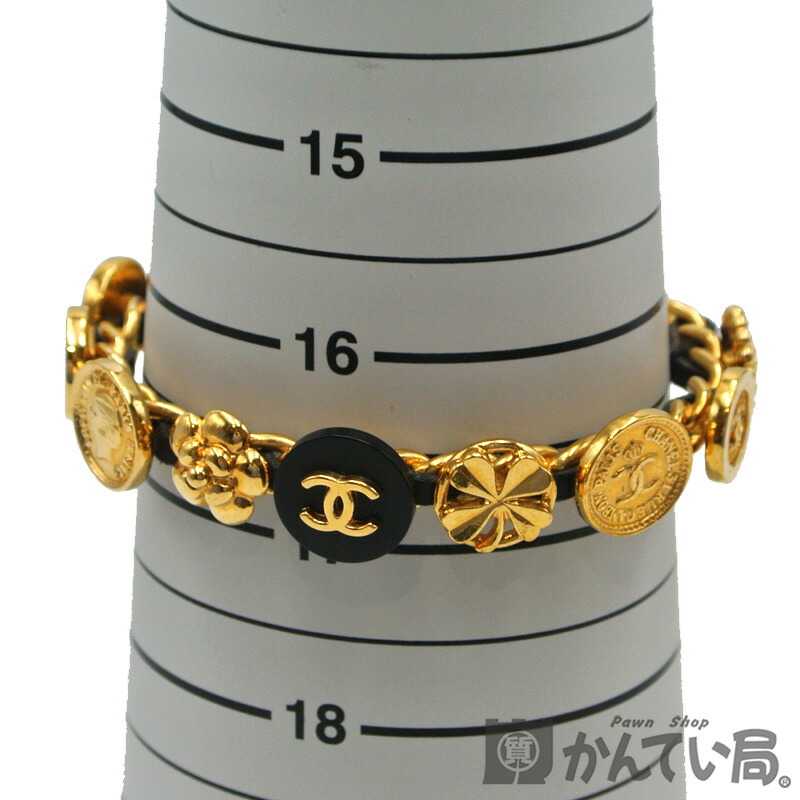 楽天市場】CHANEL【シャネル】ブレスレット バングル 96P コイン ココ