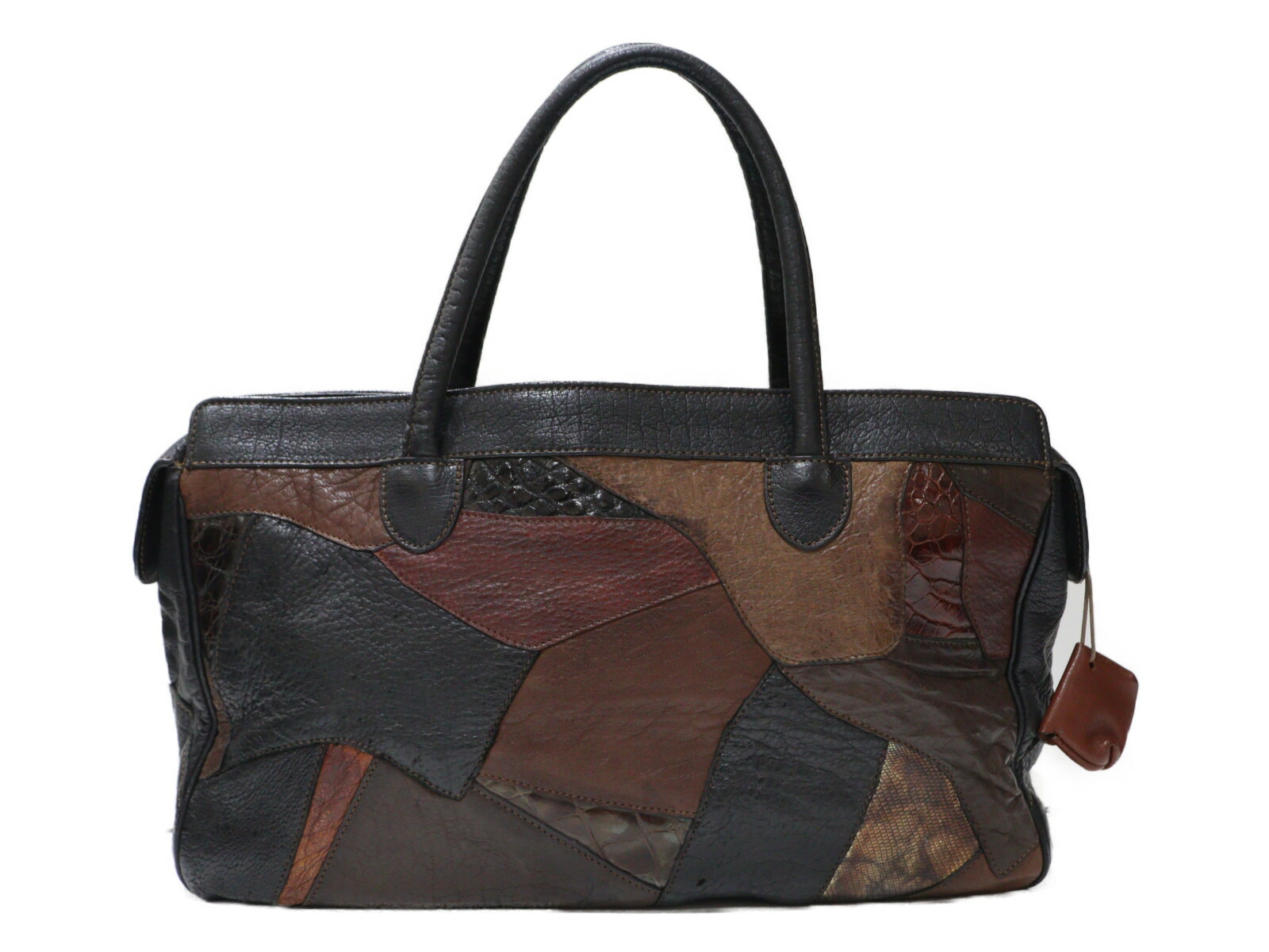 楽天市場】IBIZA イビザ ハンドバッグ トートバッグ ブラック×ブラウン