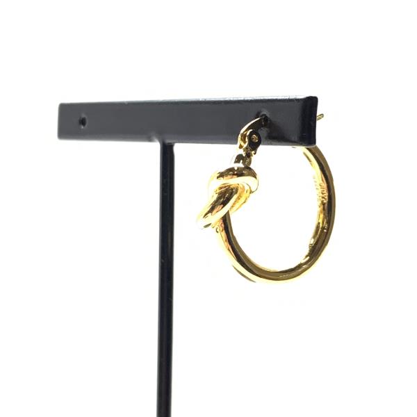 楽天市場】CELINE セリーヌ ノット スモール フープ ピアス 金色
