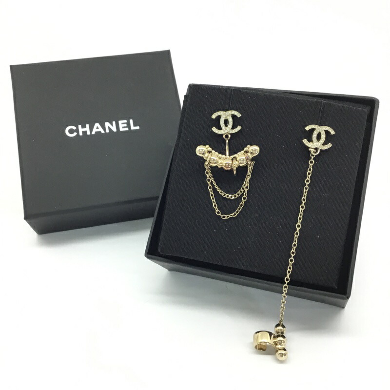 楽天市場】CHANEL【シャネル】ラインストーン ココマーク ピアス
