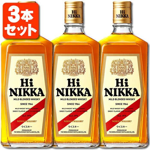楽天市場】【3本セット送料無料】ニッカ ハイニッカ 39度 720ml×3本