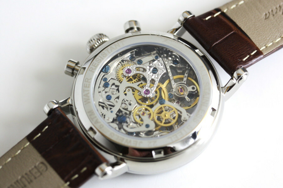 楽天市場】ARCA FUTURA アルカフトゥーラ 手巻きクロノグラフ腕時計