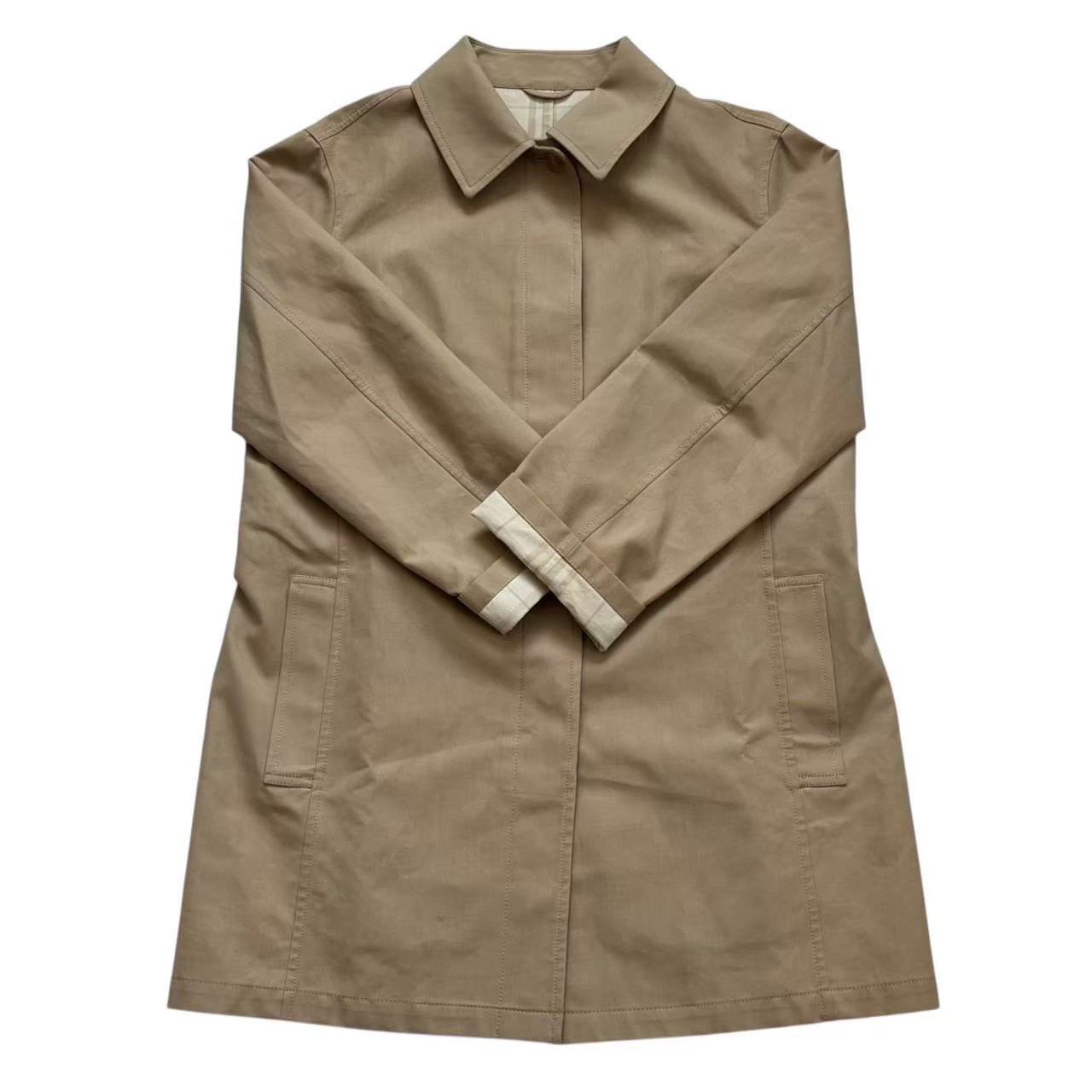 楽天市場】バーバリー ステンカラーコート（素材（生地・毛糸）綿