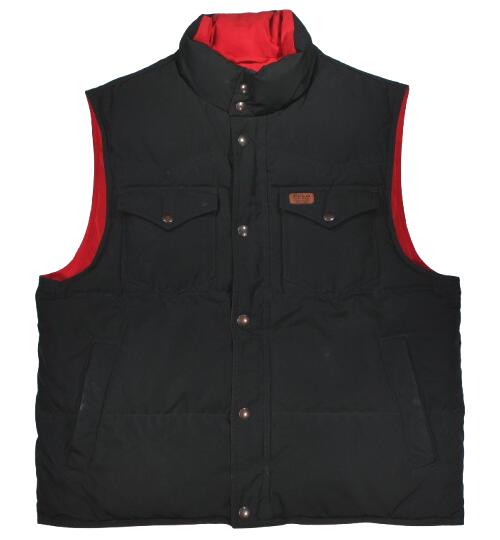 楽天市場】ポロ ラルフローレン ダウンベスト ブラックの通販