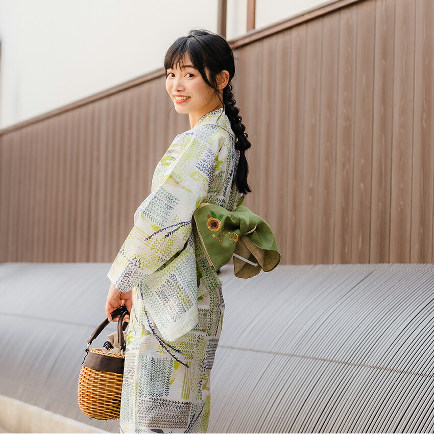 楽天市場】浴衣 レディース 単品 みすずうた フリーサイズ 楊とつばめ