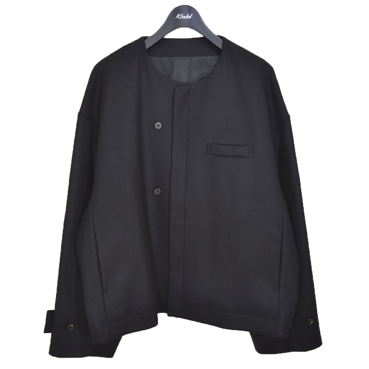 楽天市場】【中古】Stein NO COLLAR MELTON JACKET ノーカラーメルトン
