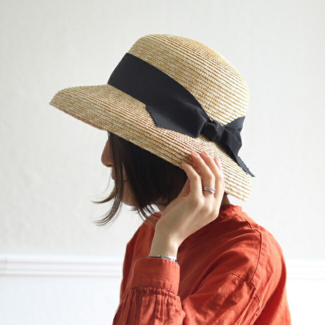 楽天市場】【特典あり】石田製帽 細麦 ストローハット カサブランカ 14