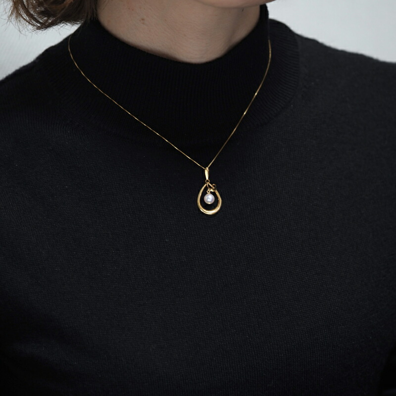 楽天市場】K18 アコヤ本真珠 ペンダントトップ ティアドロップ あこや