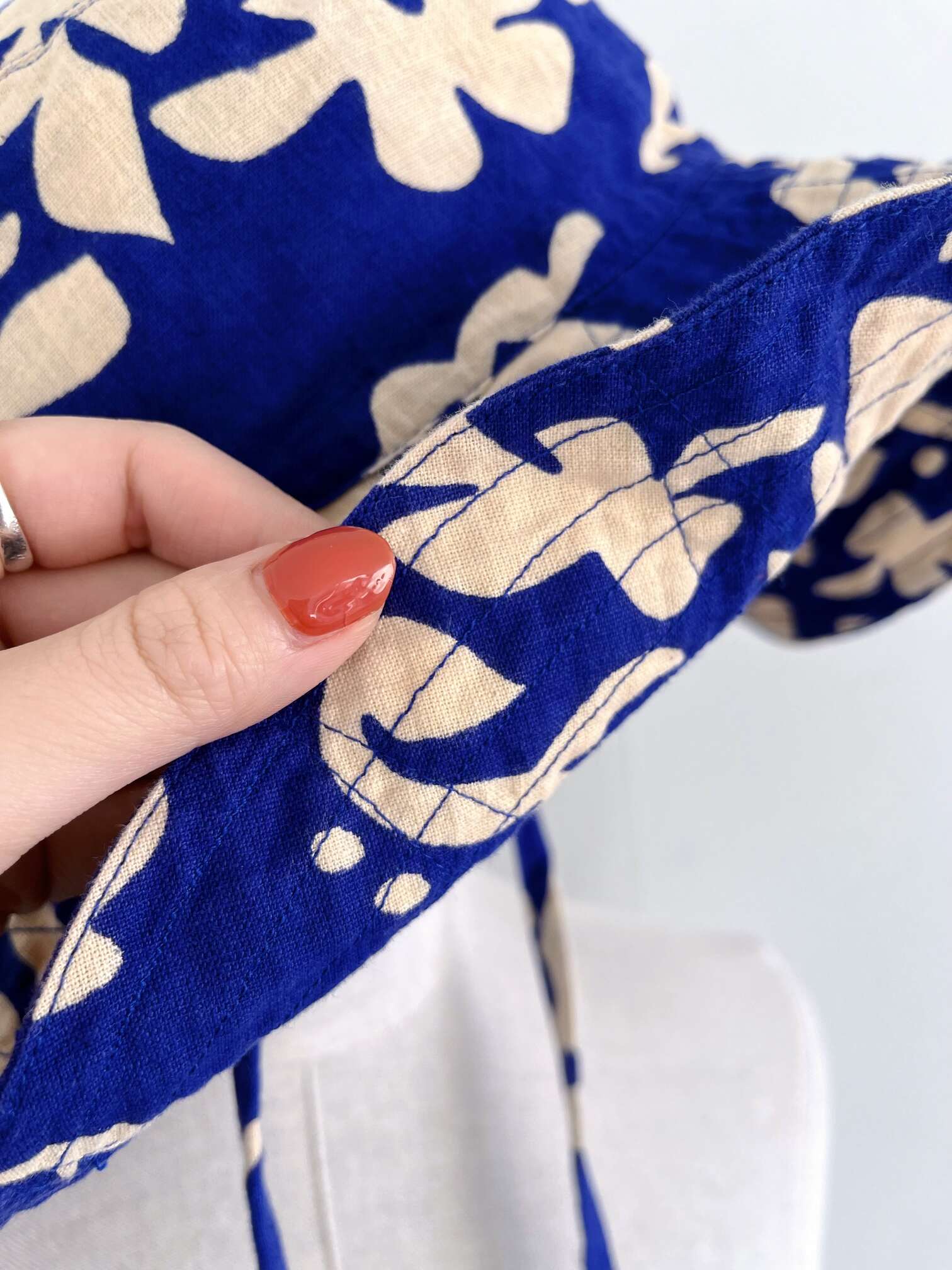 楽天市場】【Sara Mallika】 C.Linen Flower Print Hat サラマリカ