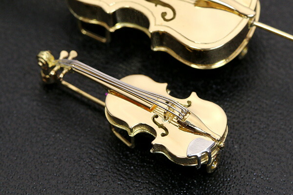 楽天市場】楽器GAKKI ヴァイオリン（バイオリン violin） ブローチ 18