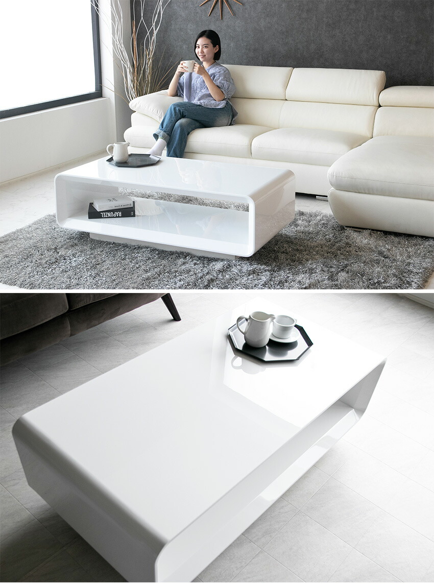 楽天市場】【送料無料】 センターテーブル 高級感 モダン 白 テーブル