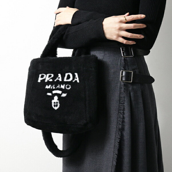 楽天市場】PRADA プラダ Shearling Tote Bag シアリング トートバッグ