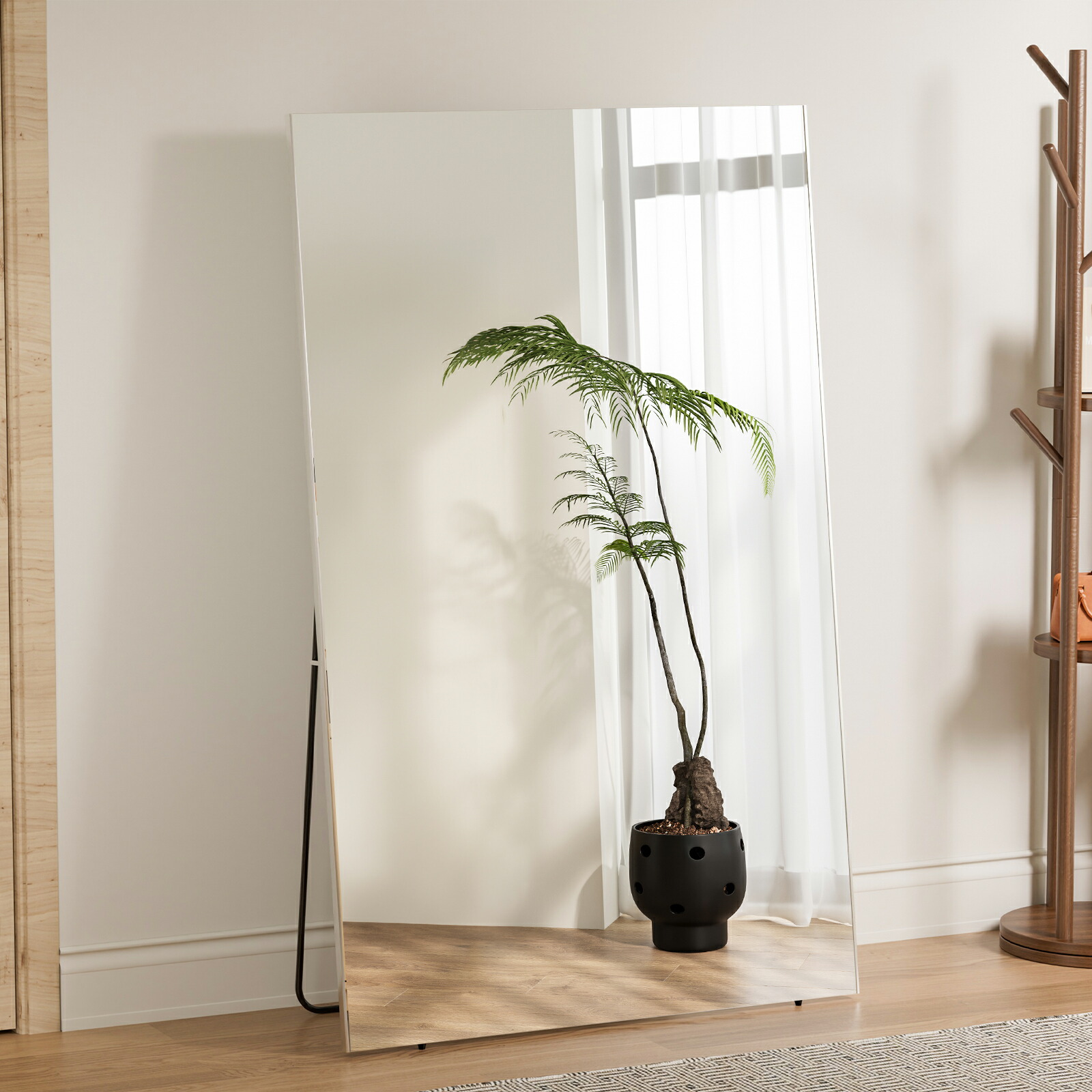 楽天市場】Lalaspace スタンドミラー 割れない鏡 フィルムミラー 割れ