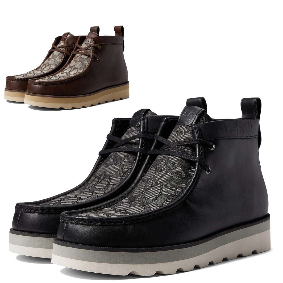 楽天市場】コーチ ブーツ メンズ ローカット 本革 ワークブーツ