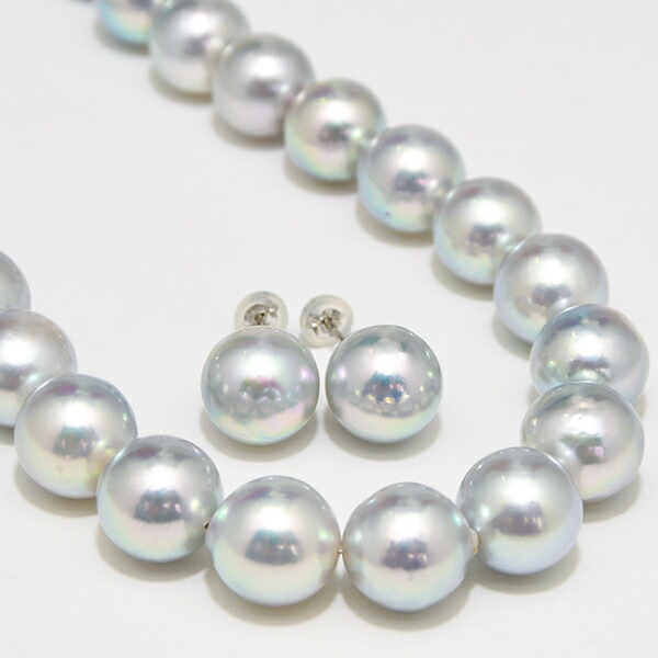 楽天市場】特大 10.5-11mm 無調色 ナチュラルブルー アコヤ真珠
