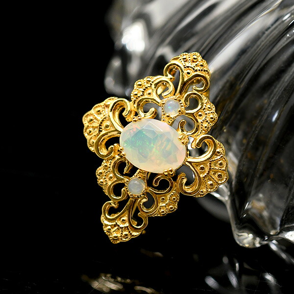 楽天市場】碌山 オパール ブローチペンダント 華やかで繊細な