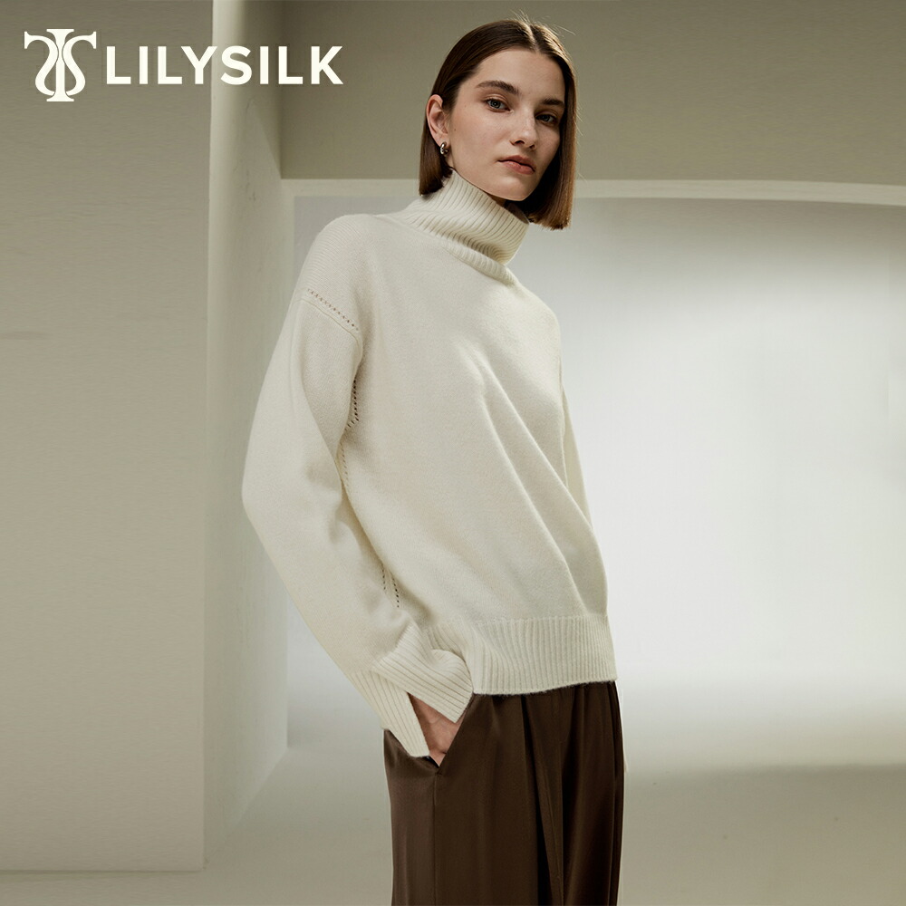 楽天市場】LILYSILK(リリーシルク) カシミヤ セーター レディース