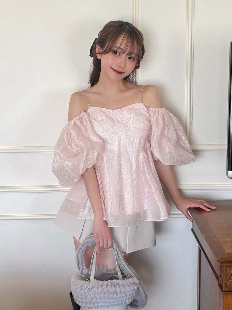 楽天市場】【WEB限定カラー】3wayシアージャガードペプラムブラウス