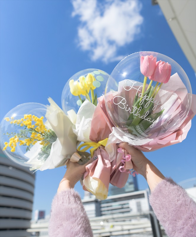 楽天市場】フラワーバブル ブーケ型 バルーンアレンジメント 卒業式