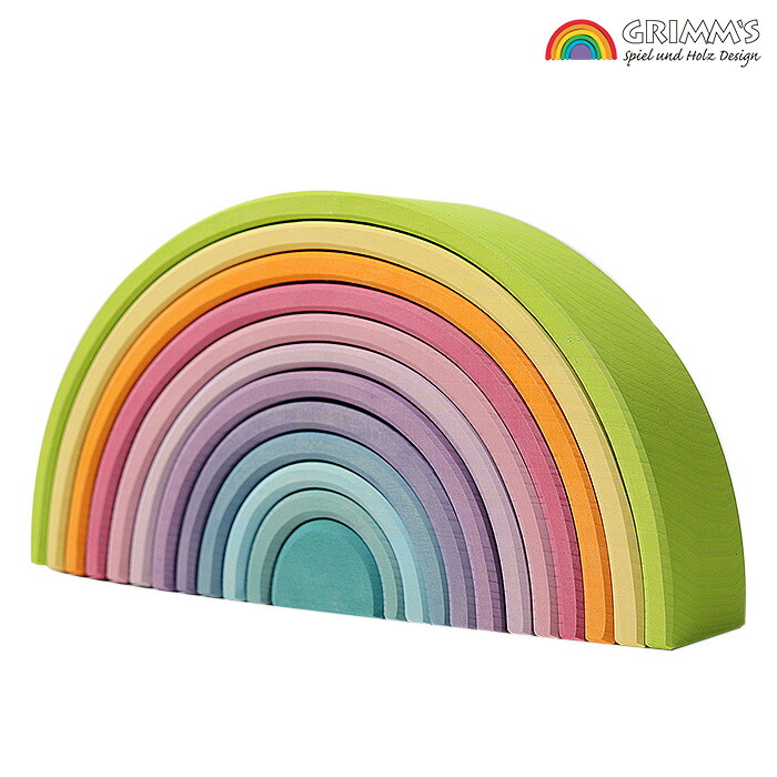 楽天市場】【Grimm's：グリムス】アーチレインボー：パステル大 : り