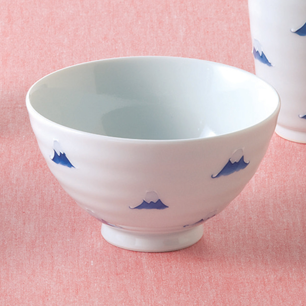 楽天市場】飯碗 富士山 藍花 磁器 波佐見焼 （ 食洗機対応 電子レンジ
