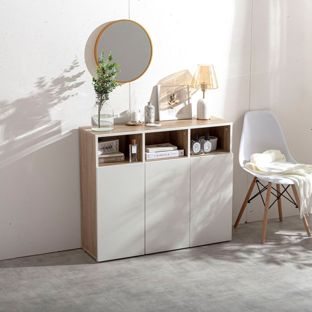 楽天市場】バイカラーキャビネット 幅96cmタイプ キャビネット 収納