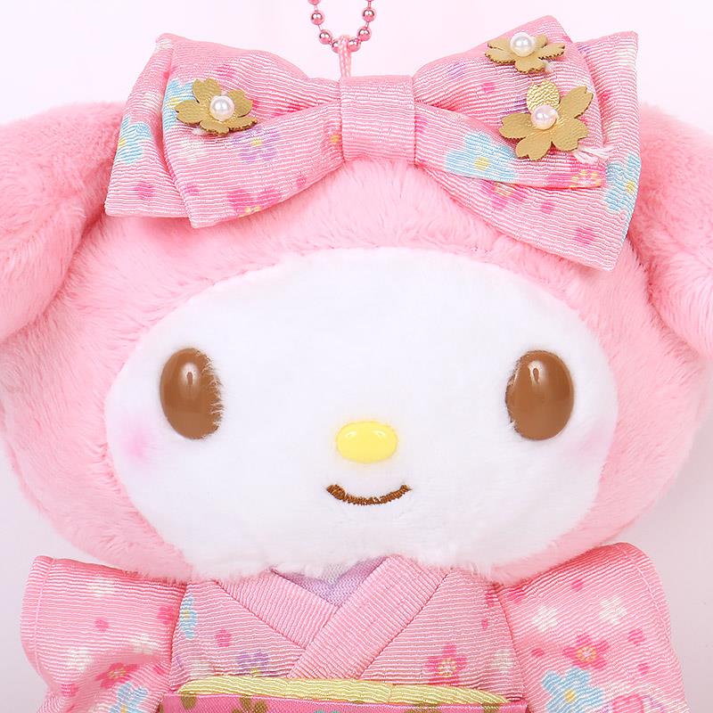 楽天市場】マイメロディ マスコットホルダー 着物 和風 豪華な和柄の