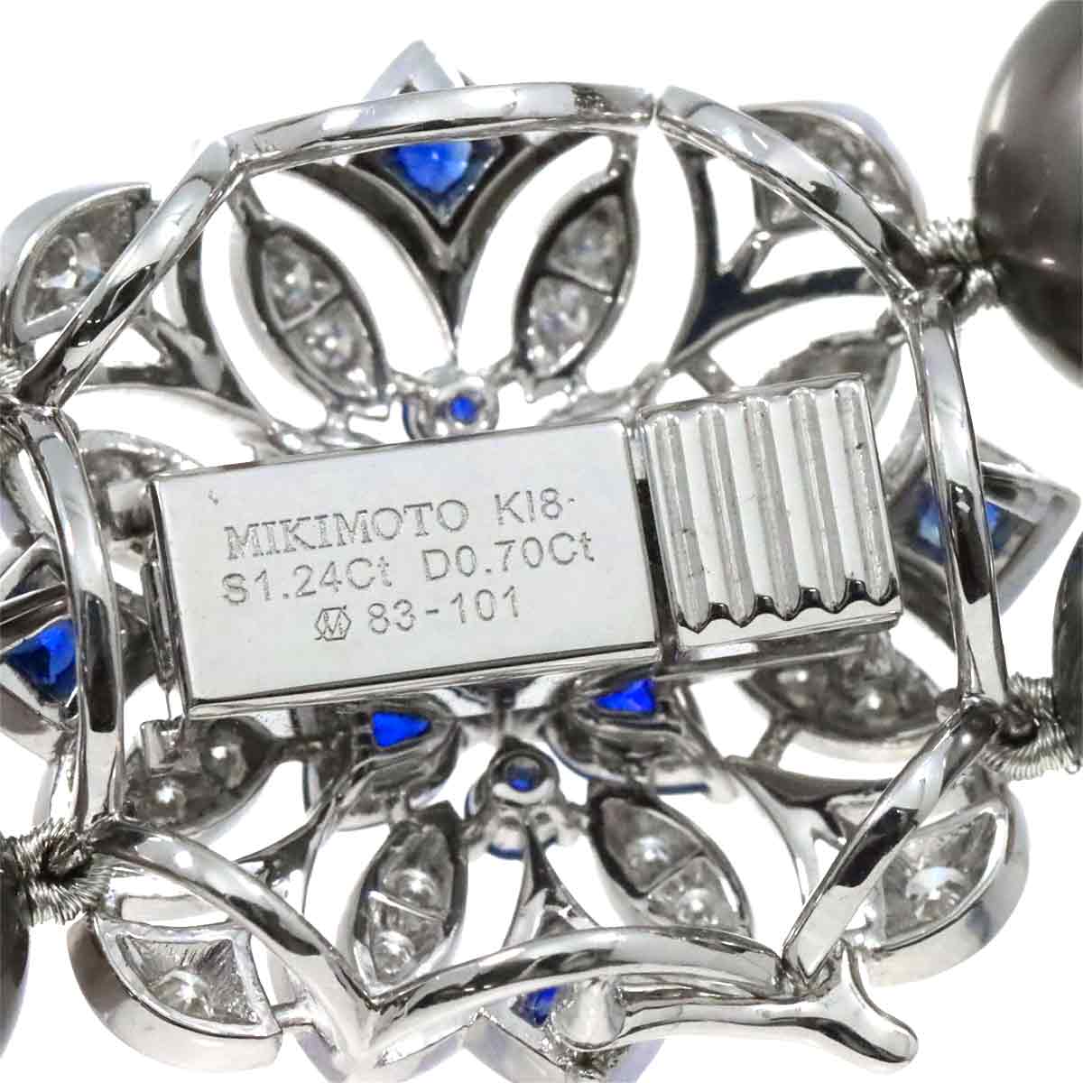 楽天市場】【新品同様】 ミキモト MIKIMOTO 黒蝶真珠 12.1-8.9mm