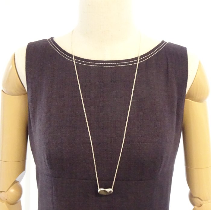 楽天市場】TIFFANY&Co. ティファニー ビーン ネックレス ラージ 25mm