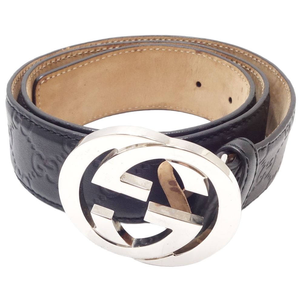 楽天市場】グッチ GUCCI インターロッキングG 114984 ベルト 85・34