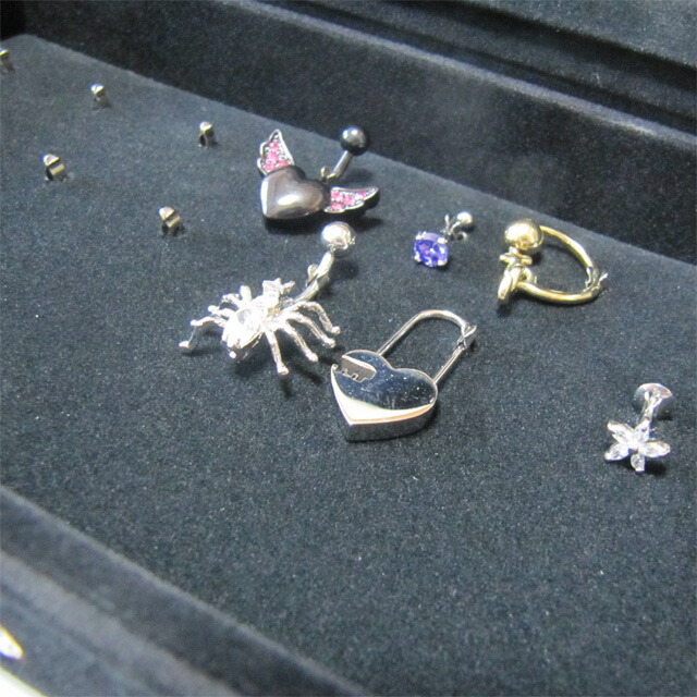 楽天市場】ボディピアス オリジナルジュエリーボックス12個収納タイプ