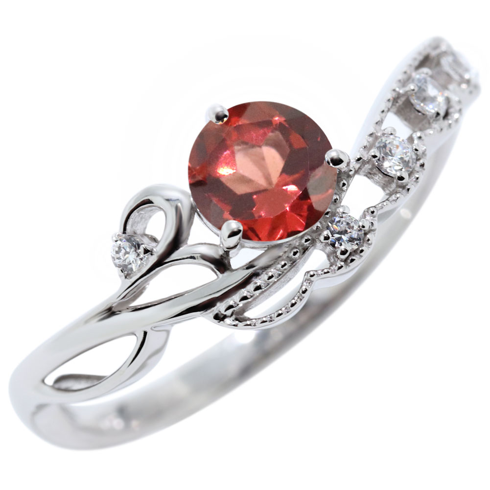 楽天市場】リング ガーネット 18金 指輪 1月誕生石 ゴールド K18