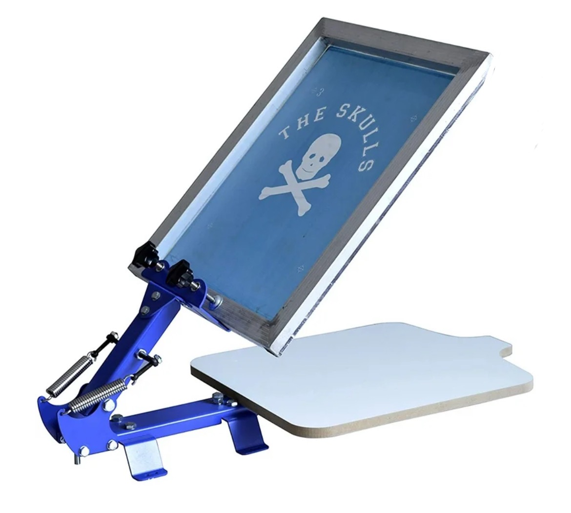 シルクスクリーン印刷機+製版機+用品【値引済】 シルクスクリーン 印刷