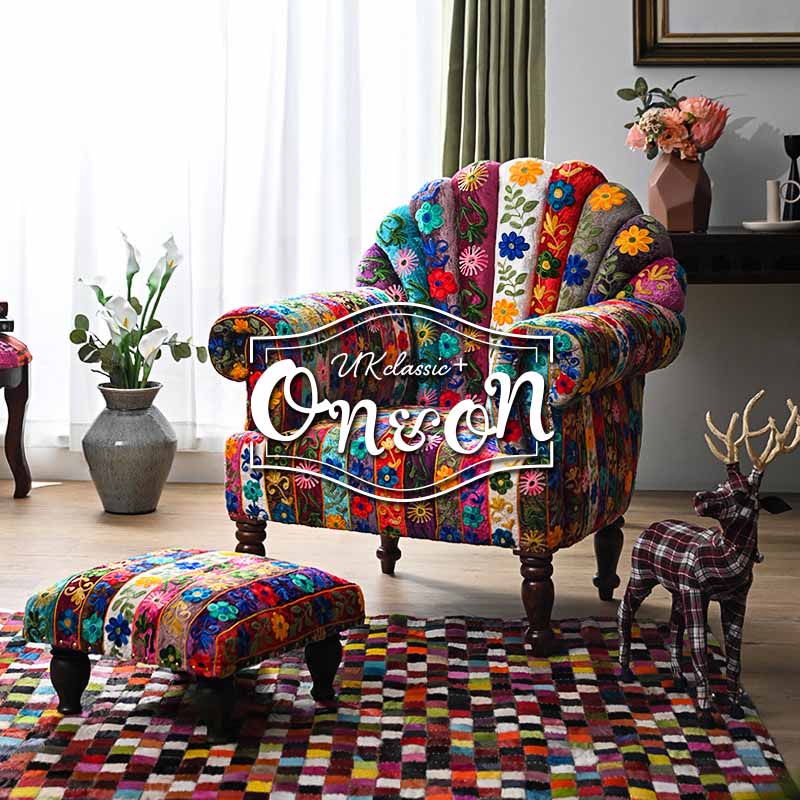 ソファ 1人用 高級感 花模様 硬め ソファ 1人用 高級感 花模様 硬め