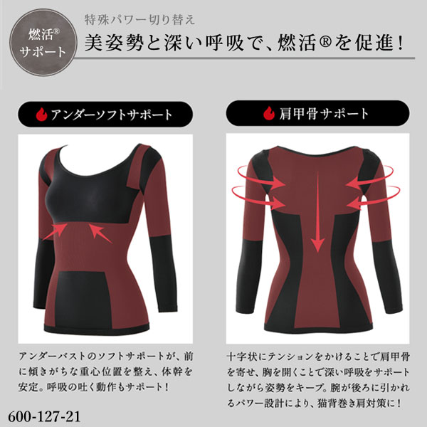 楽天市場】Be-fit 燃活Rサポート 美姿勢インナー (光電子) エルローズ