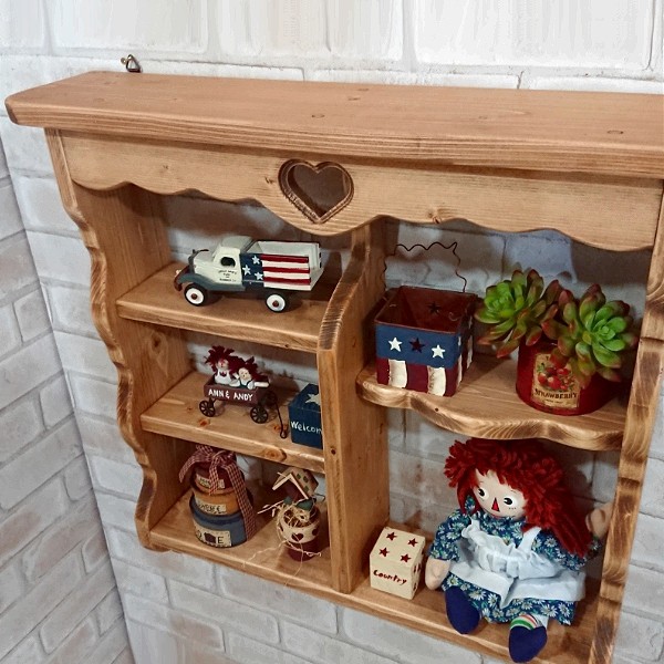 楽天市場】カントリーウォールコレクションシェルフ W60×H60cm [RSE-18