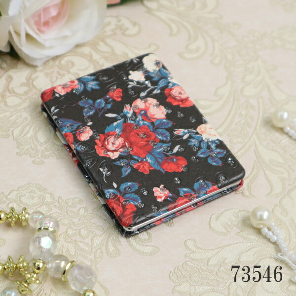 楽天市場】ローズコンパクトミラー レクタンタイプ 折りたたみ