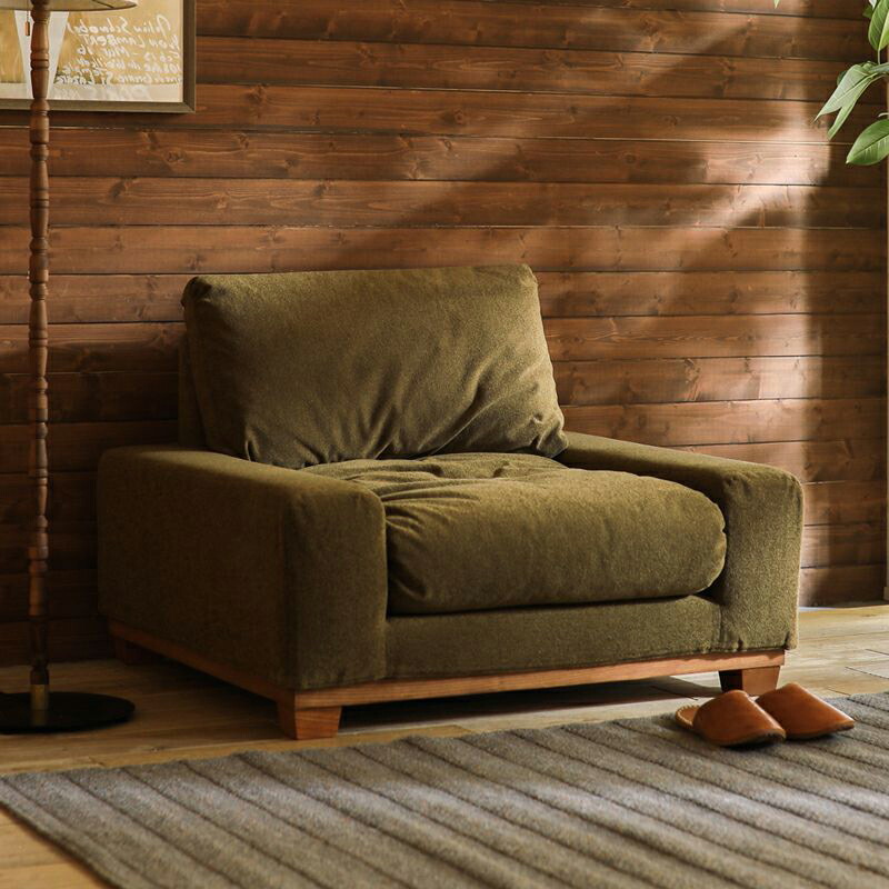 ブラウン 1人掛けソファ スワーベース ビンテージ ソファ 1人掛け PU