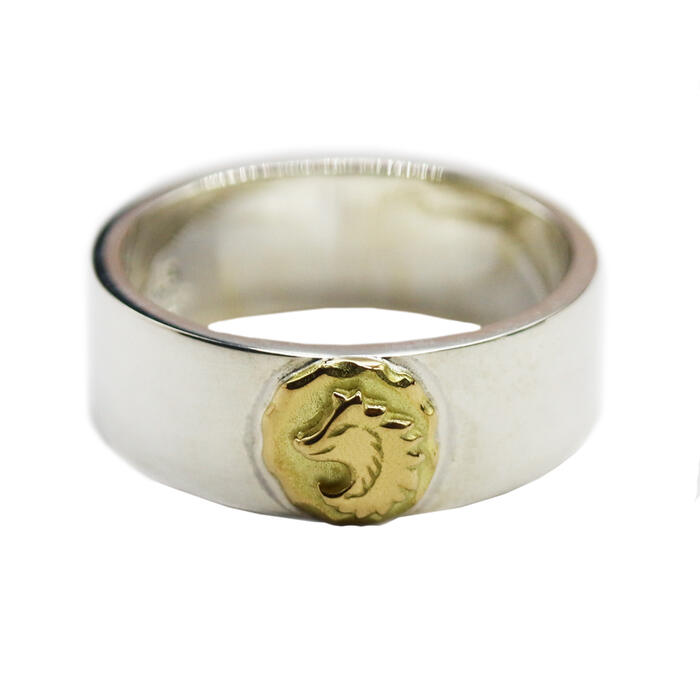 楽天市場】TADY&KING平打ちリングK18ウルフ : TADY＆KING楽天市場店