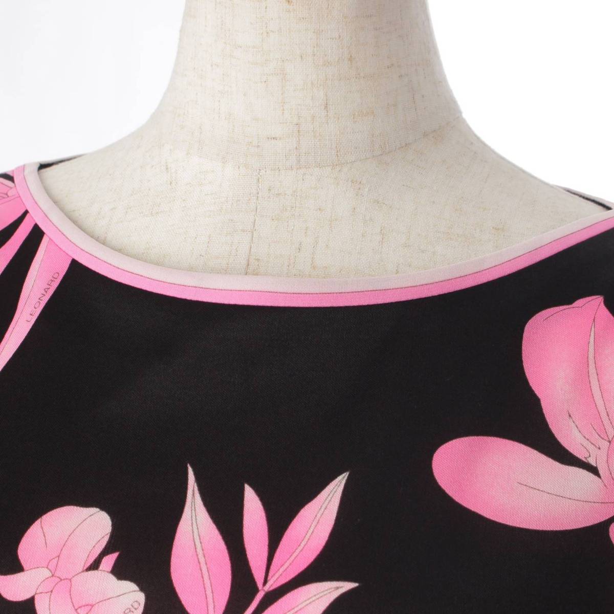 楽天市場】【レオナール】LEONARD カンカン 花柄 長袖 ワンピース