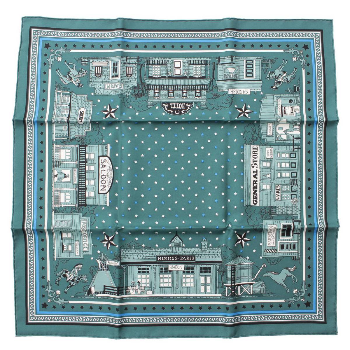 楽天市場】【エルメス】Hermes カレ55 Station Bandana パリ