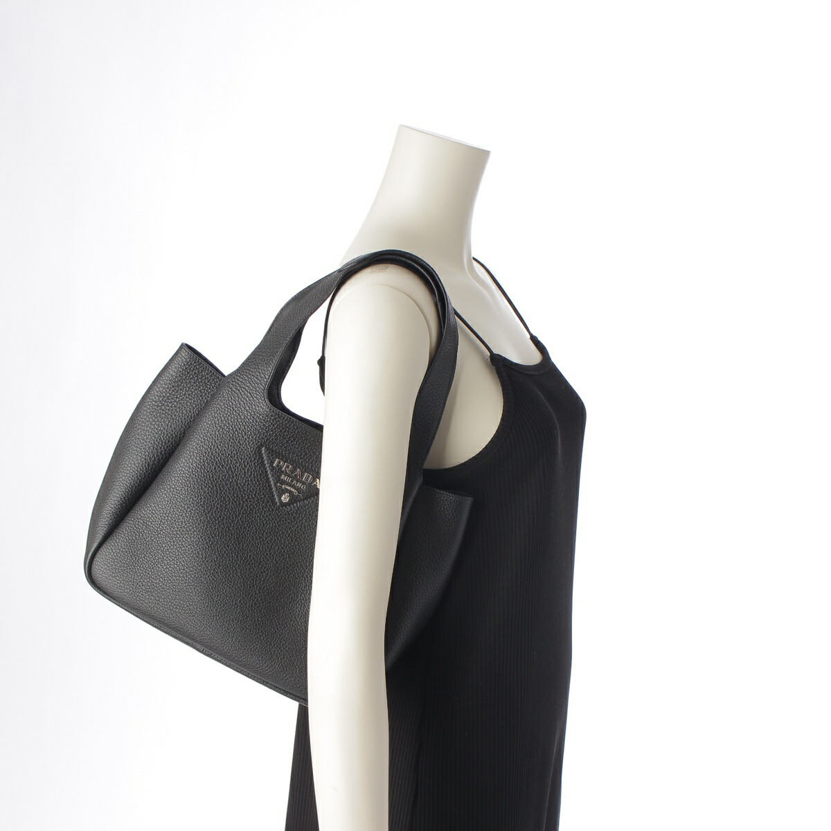 楽天市場】プラダ PRADA ソフト ミディアムトート ヴィッテロダイノ