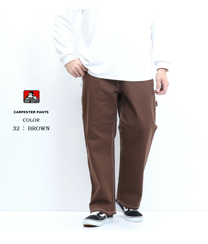 楽天市場】BEN DAVIS ベンデイビス 刺繍 ペインターパンツ ルーズ