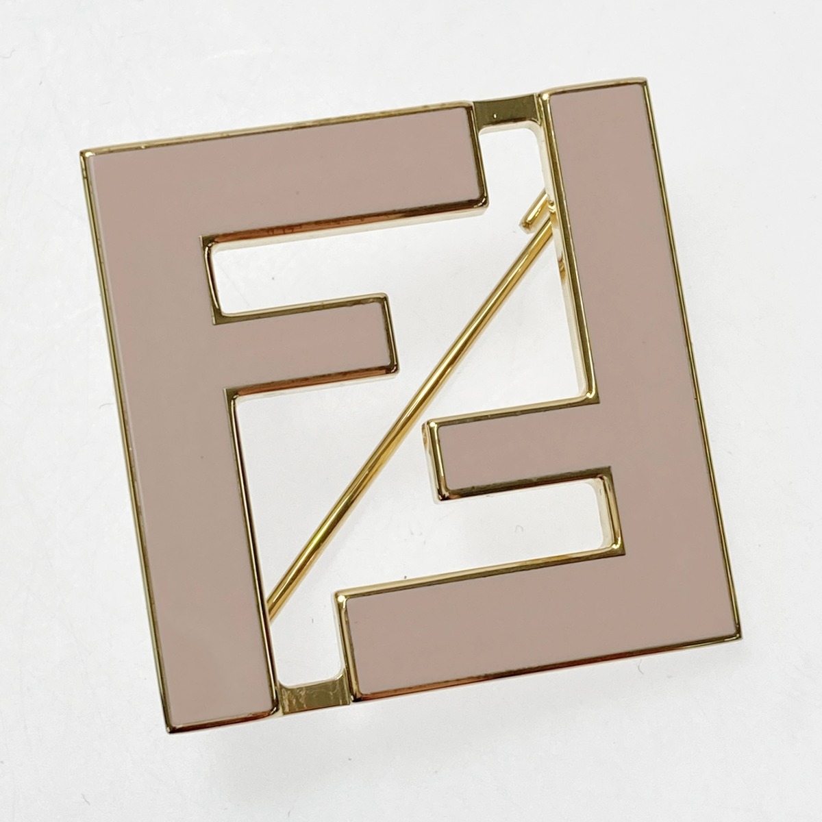 楽天市場】【中古】FENDI フェンディ フォーエバー FFロゴ ブローチ 2