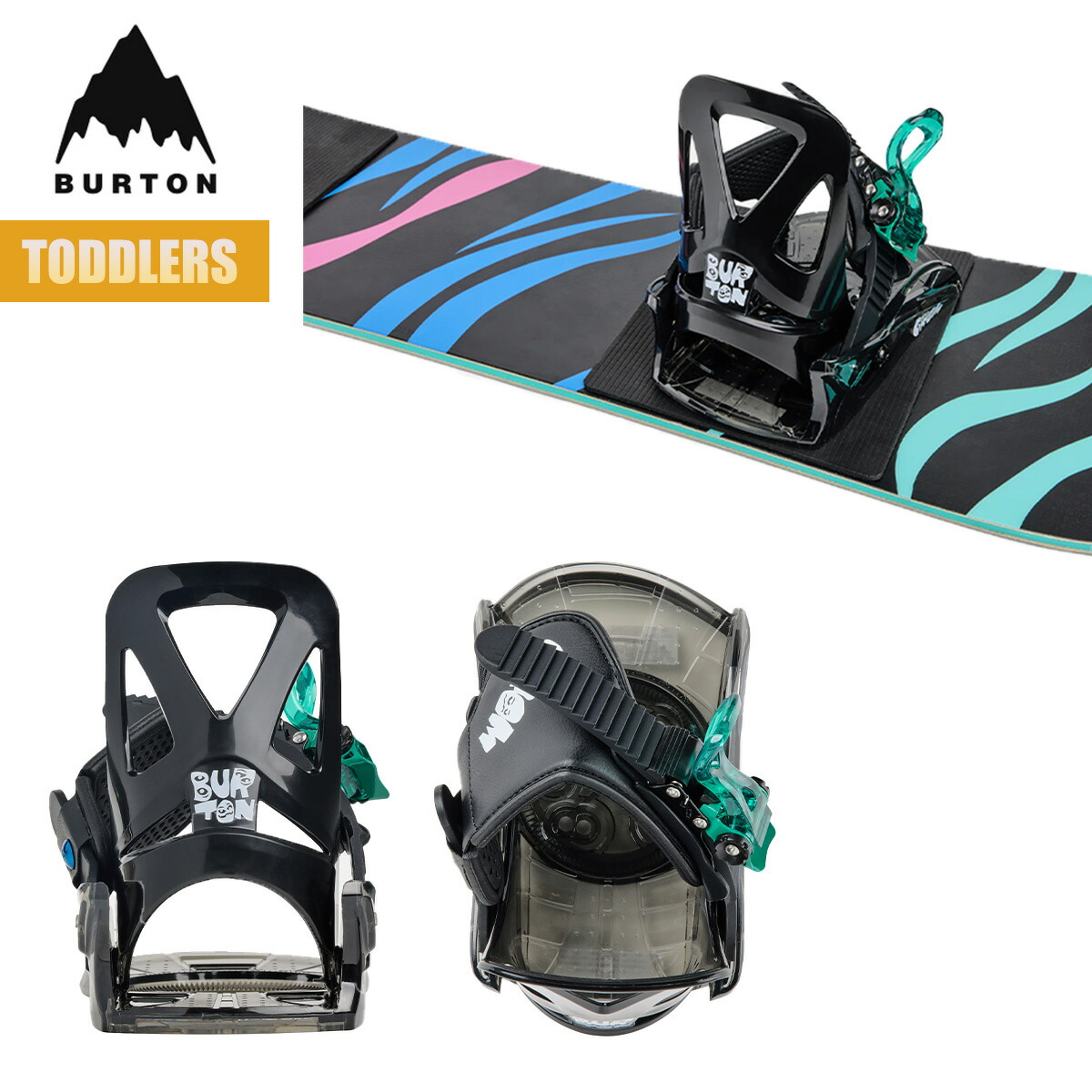 BURTON MISSIN ビンディング Lサイズ グリーン/ブラック BURTON