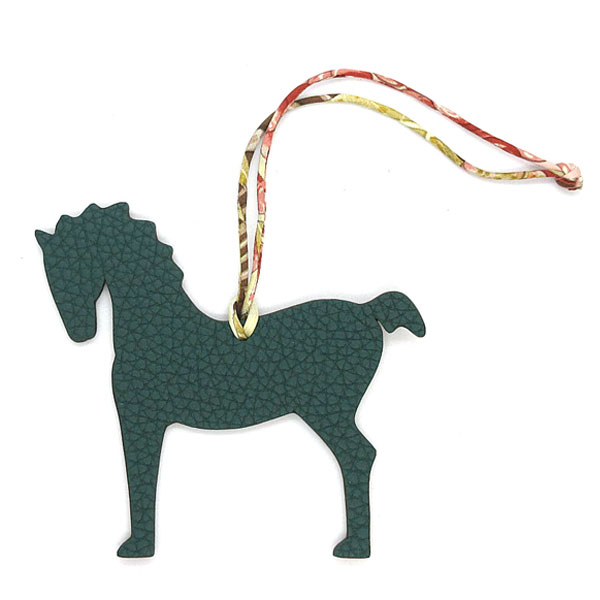 楽天市場】≪Brand new≫ HERMES Petit H charm Horse Green / Gold