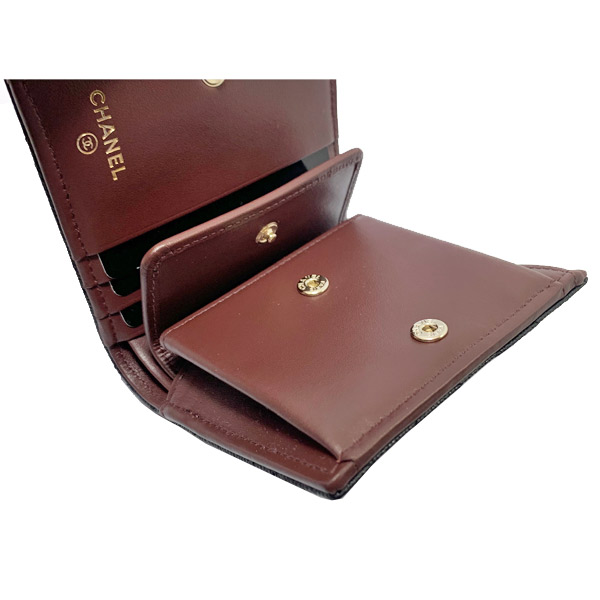 楽天市場】≪Brand new≫ CHANEL Flap Small Wallet Black Gold ≪新品